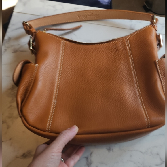 Dooney & Bourke Brown Leather Shoulder Bag - Picture 9 of 13